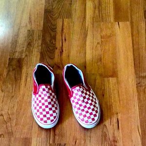 Vans,womens,shoes,red\white9.5